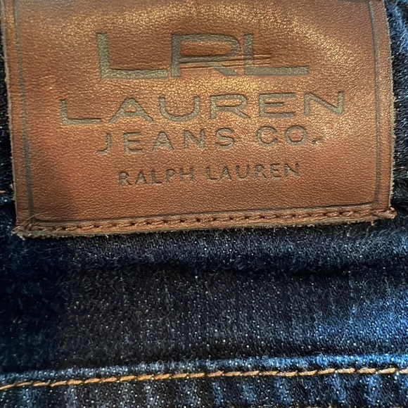 Lauren Ralph Lauren Jeans SZ 12 Bootcut Dark Wash Stretch Button Back Pockets - Picture 11 of 12